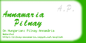 annamaria pilnay business card